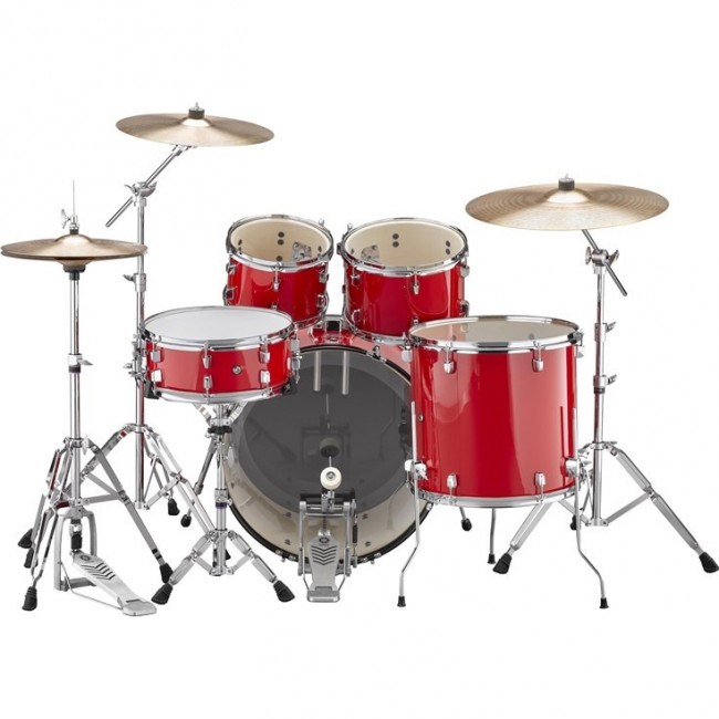 Yamaha RYDEEN Drum Kit RDP2F5HR (Hot Red) - With Hardware GM2F53A, Without Cymbals BY Yamaha - Musical Instruments available at DOYUF